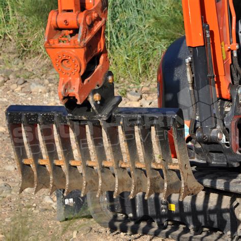 rakes for mini excavators|rake bucket for excavator.